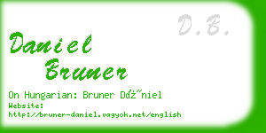 daniel bruner business card